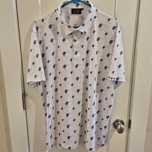 Three Stars Cherokee Ridge Golf Course AOP Performance Polo Shirt - Size XL